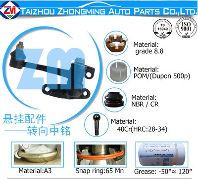 如何选购丰田45490-39205转向从动臂？中铭汽车配件是您的最佳选择
